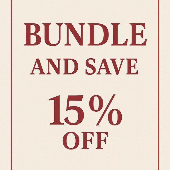 ✨ Bundle & Save – 15% Off 2+ Items ✨ - Picture 1 of 1